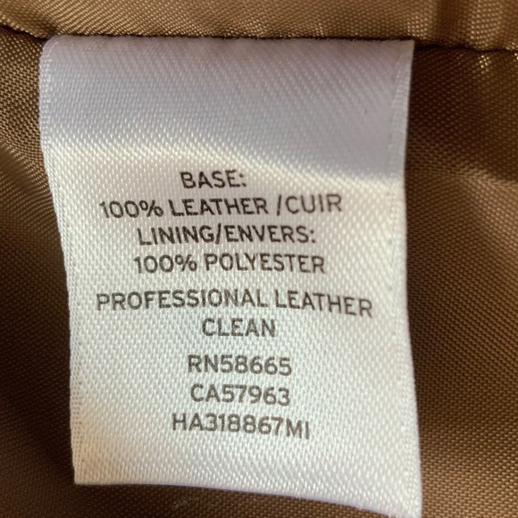 Nordstrom Halogen Soft Leather Jacket Blazer Collarless Brown SZ S - Picture 12 of 12